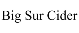 BIG SUR CIDER trademark