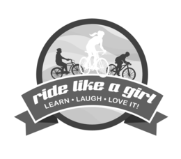RIDE LIKE A GIRL LEARN · LAUGH · LOVE IT! trademark