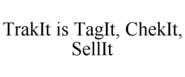 TRAKIT IS TAGIT, CHEKIT, SELLIT trademark