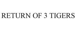 RETURN OF 3 TIGERS trademark