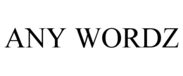ANY WORDZ trademark
