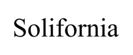 SOLIFORNIA trademark