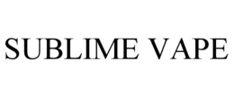 SUBLIME VAPE trademark