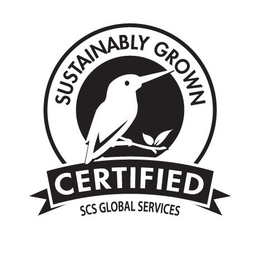 SUSTAINABLY GROWN, CERTIFIED, SCS GLOBAL SERVICES trademark