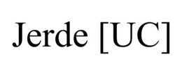 JERDE [UC] trademark