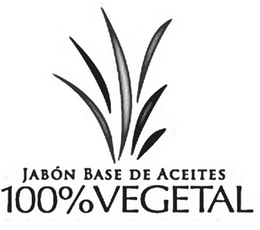 JABÓN BASE DE ACEITES 100% VEGETAL trademark