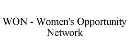 WON - WOMEN'S OPPORTUNITY NETWORK trademark