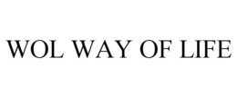 WOL WAY OF LIFE trademark