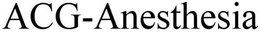 ACG-ANESTHESIA trademark