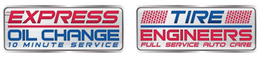 EXPRESS OIL CHANGE 10 MINUTE SERVICE TIRE ENGINEERS FULL SERVICE AUTO CARE trademark