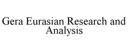 GERA EURASIAN RESEARCH AND ANALYSIS trademark