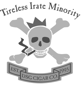 TIRELESS IRATE MINORITY DSG CIGAR CO. EST. 1995 trademark