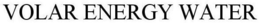 VOLAR ENERGY WATER trademark