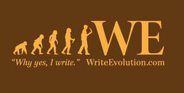 WE "WHY YES, I WRITE." WRITEEVOLUTION.COM trademark