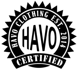 HAVO CLOTHING EST. 2014 CERTIFIED HAVO trademark