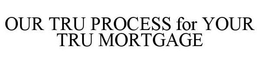 OUR TRU PROCESS FOR YOUR TRU MORTGAGE trademark