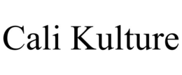 CALI KULTURE trademark