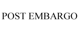 POST EMBARGO trademark