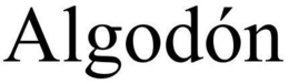 ALGODÓN trademark