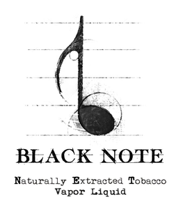 BLACK NOTE NATURALLY EXTRACTED TOBACCO VAPOR LIQUID trademark