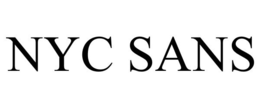 NYC SANS trademark