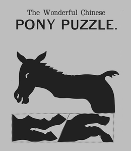 THE WONDERFUL CHINESE PONY PUZZLE. trademark