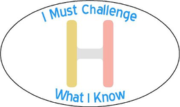H I MUST CHALLENGE WHAT I KNOW trademark