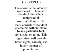 FOREVERLUX trademark