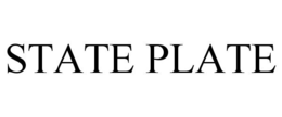 STATE PLATE trademark