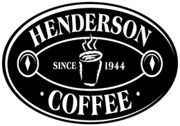 HENDERSON · COFFEE · SINCE 1944 trademark