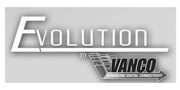 EVOLUTION BY VANCO ADVANCING DIGITAL CONNECTIVITY trademark