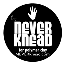 THE NEVER KNEAD FOR POLYMER CLAY NEVERKNEAD.COM trademark