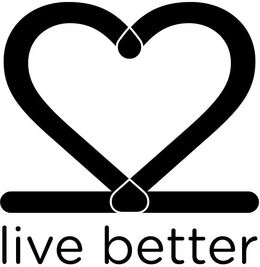 LIVE BETTER, HEART, TWO NUMBER TWOS. trademark