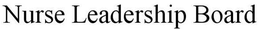 NURSE LEADERSHIP BOARD trademark