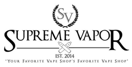 SV SUPREME VAPOR EST.2014 "YOUR FAVORITE VAPE SHOP'S FAVORITE VAPE SHOP" trademark