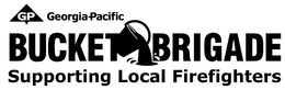 GP GEORGIA-PACIFIC BUCKET BRIGADE SUPPORTING LOCAL FIREFIGHTERS trademark