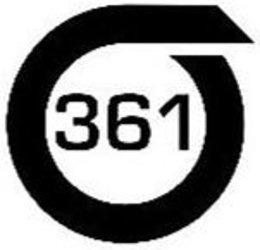 361 WITH A CIRCLE AROUND IT trademark
