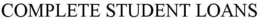COMPLETE STUDENT LOANS trademark