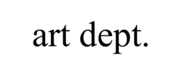 ART DEPT. trademark