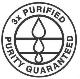 3X PURIFIED PURITY GUARANTEED trademark