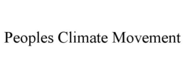 PEOPLES CLIMATE MOVEMENT trademark