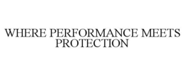 WHERE PERFORMANCE MEETS PROTECTION trademark