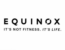 EQUINOX IT'S NOT FITNESS. IT'S LIFE. trademark
