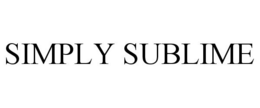 SIMPLY SUBLIME trademark