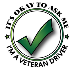 IT'S OKAY TO ASK ME I'M A VETERAN DRIVER trademark