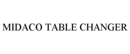 MIDACO TABLE CHANGER trademark