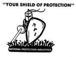 "YOUR SHIELD OF PROTECTION" NPI NATIONAL PROTECTION INDUSTRIES trademark