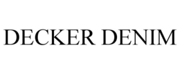 DECKER DENIM trademark