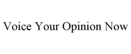 VOICE YOUR OPINION NOW trademark