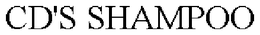 CD'S SHAMPOO trademark